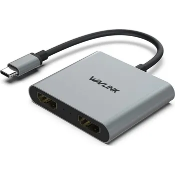 Redukce Wavlink USB-C na duální HDMI adaptér 4K 60Hz