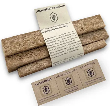 Svíčka Luchsberg permanentní knot DIY voskové svíčky venkovní oheň