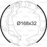 VALEO Sada brzdových čelistí parkovací brzdy VA 564138