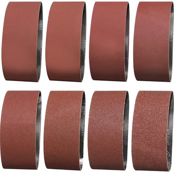 Brusný papír DRERIO brusné pásy 75x457mm sada oxid hlinitý 15ks