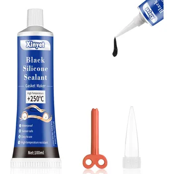 Karosářský tmel Xinyet černý těsnicí prostředek na motory silikonový