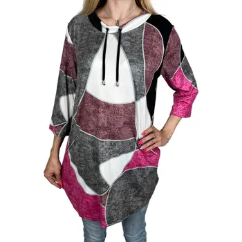 Dámská halenka Wiomax Dámská halenka s krátkým rukávem DARINA Barva: Růžová, Velikost: 2XL