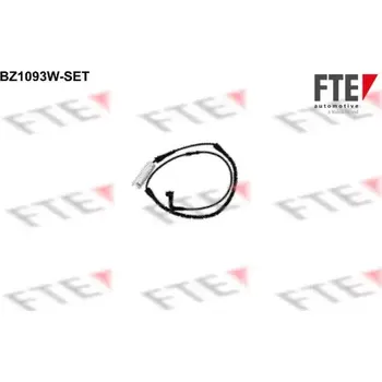 Brzdová destička FTE Výstražný kontakt opotřebení obložení FTE BZ1093W-SET