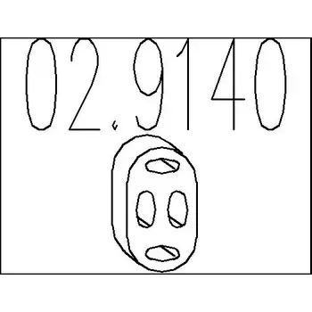 Tlumič výfuku MTS Zarážka tlumiče výfuku MTS 02.9140