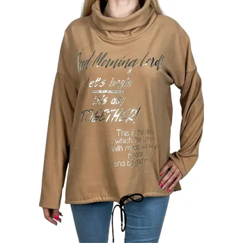 New Fashion Dámská halenka s dlouhým rukávem MILADA Barva: Béžová