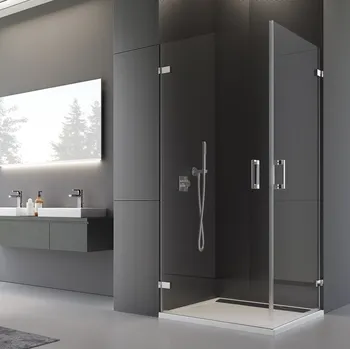 Ronal PUR PUE1 sprchový kout čtvercový 100x100 cm Profil: Chrom, Sklo: Linie 51, Rozměr: 100x100 cm