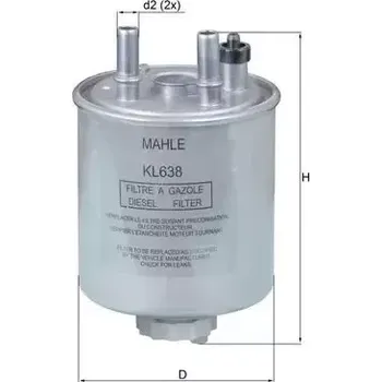 Palivový filtr KNECHT Palivový filtr KNC KL 638