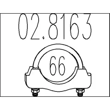 Automobilové těsnění MTS Spojovací trubky výfukového systému MTS 02.8163