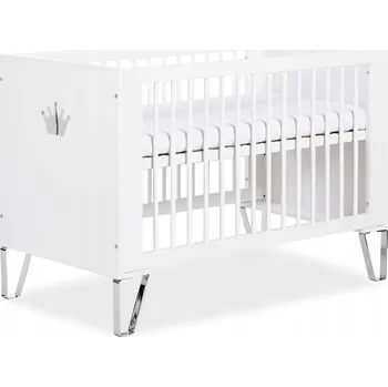 Dětská postýlka Dřevěná postýlka LittleSky by H.Klupś BLANKA bílá 120 x 60 cm