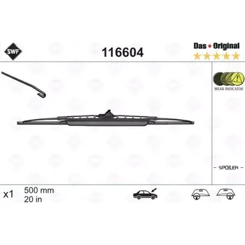 Stěrač SWF Stěrač se spojlerem Das Original 500 mm SWF 116604