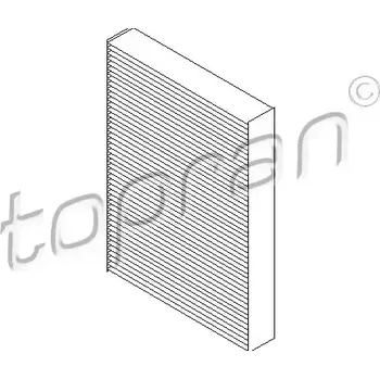 Kabinový filtr TOPRAN Filtr vzduchu v interiéru TPR 700 130