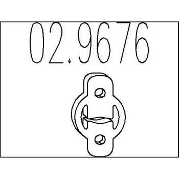 Auto-moto MTS Zarážka tlumiče výfuku MTS 02.9676