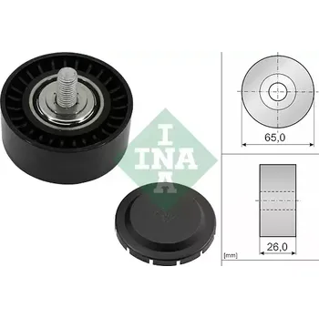 Motor automobilu INA Vratná / vodicí kladka drážkového klínového řemenu IN 532111310