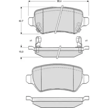 Brzdová destička Starline Sada brzdových destiček BD S320