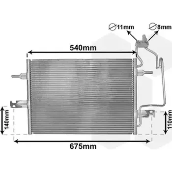 Klimatizace automobilu VAN WEZEL Kondenzátor - klimatizace VAW 37005349