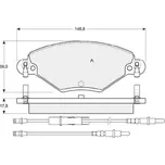 Starline Sada brzdových destiček BD S341