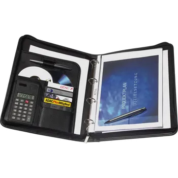 Archivační box Elegantní černé A4 spisové desky Genie Exclusiv se zipem