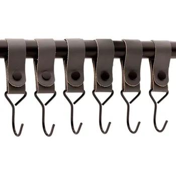 Rybářský háček Brute Strength Kožené Řemínky s Háčky Šedé 12ks Univerzální