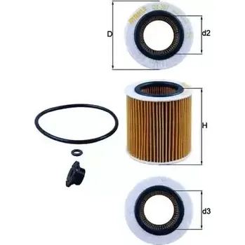 Olejový filtr MAHLE Olejový filtr MAO OX 387D1