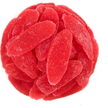 Sušené ovoce NUTSMAN Ananas plátky s příchutí jahoda Množství: 250 g