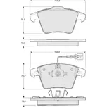 Starline Sada brzdových destiček BD S325