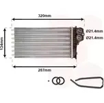 VAN WEZEL Výměník tepla vnitřního vytápění VAW 09006279
