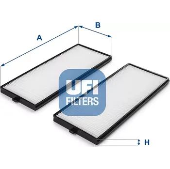 Kabinový filtr UFI Filtr vzduchu v interiéru UFI 53.119.00