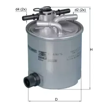 Palivový filtr KNECHT Palivový filtr KNC KL 404/16