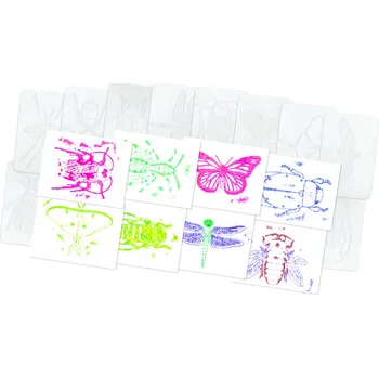 Výtvarná sada Roylco Reliéfní podložky HMYZ (set 16 ks)