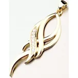 Dámský přívěsek stříbro 925 zirkon pozlacený PKL-3097