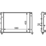 LKQ Chladič vody 10.30.500