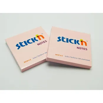 Samolepící bloček Stick´n Bloček samolepící 76x76 pastel. růžový, 100 lístků 21148 400516
