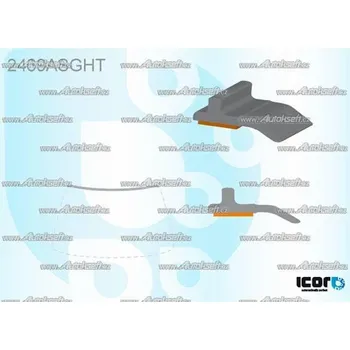 Autosklo PILKINGTON bauset čelního skla - horní lišta AS 2469ASGHT