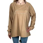 New Collection Dámská halenka s dlouhým rukávem LOVE Barva: Oříšková