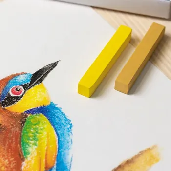 Kresba Suché křídy pastely čtyřhranné MILAN 6110212 v základních odstínech 12 ks