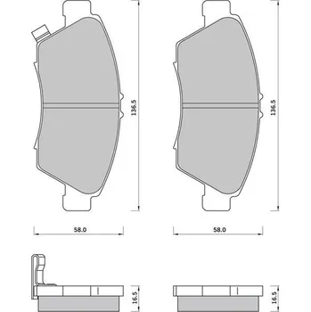 Brzdový systém Starline Sada brzdových destiček BD S389