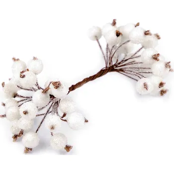 umělá květina Umělé bobule v ledu, na drátku