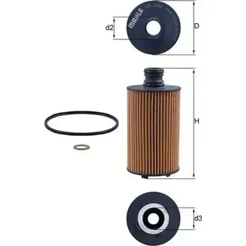 Olejový filtr MAHLE Olejový filtr MAO OX 1141D