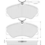 Starline Sada brzdových destiček BD S172
