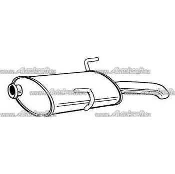 Zadní díl výfuku Starline Koncový díl výfuku 34.20.407