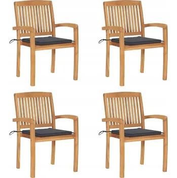 Zahradní nábytek z dřeva vidaXL, šedý, 4 díly