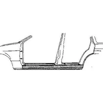 Prah karosérie VAN WEZEL Práh dveří VAW 1734103