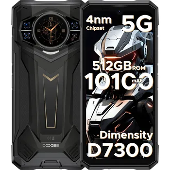 Mobilní telefon Smartphone DooGee S200Plus 12 GB / 512 GB 5G černý