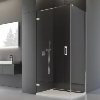 Ronal PUR PUR1+PUDT2P sprchový kout čtvercový 100x100 cm Profil: Chrom, Sklo: Durlux 22, Rozměr: 100x100 cm