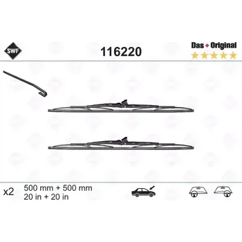 Stěrač SWF Stěrač Das Original 500 mm SWF 116220