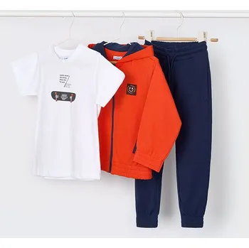 Kojenecká souprava Mayoral 3 dílná chlapecká tepláková souprava 3881 - 50 Velikost: 98