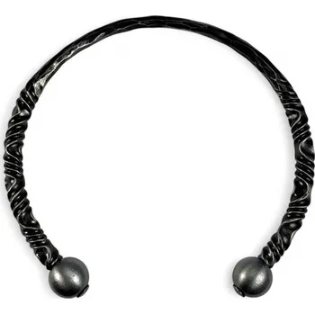 Náramek Novotný T KOVANÝ TORQUES UKONČENÝ KULIČKAMI