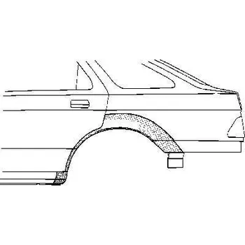 Blatník karosérie VAN WEZEL Boční stěna VAW 1821148