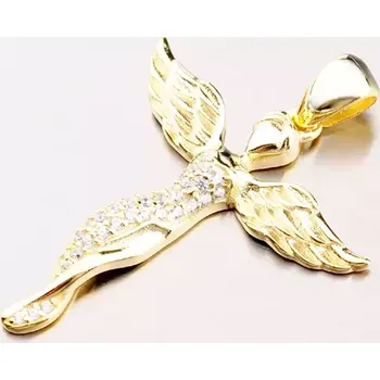 Přívěsek Dámský přívěsek stříbro 925 zirkon - anděl PKL-3042