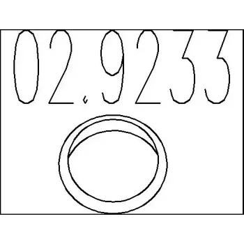 Těsnění výfuku MTS Těsnění výfukové trubky MTS 02.9233